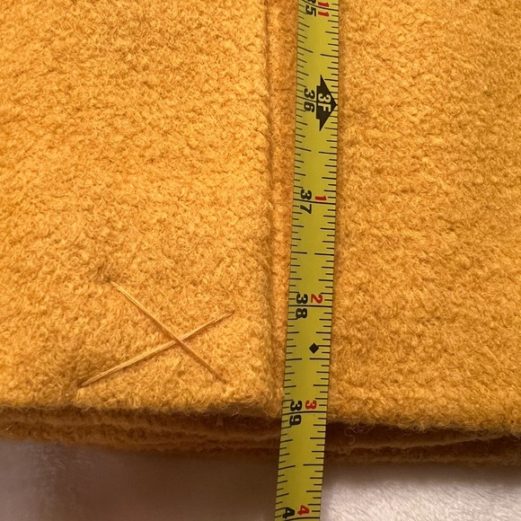 Sam Edelman “mustard yellow” lined wool blend coat. Large. Excellent condition! - Picture 3 of 10